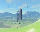 Logotipo de Monolith Soft junto al mapa de Tears of the Kingdom