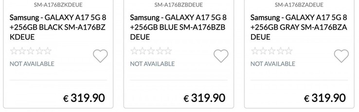 El precio de los Galaxy A17 y A17 5G supuestamente se filtra con antelación. (Fuente: Epto)