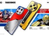 El Tecno Spark 30 Pro obtiene una versión Optimus Prime mientras que el Spark 30 Pro obtiene una versión Bumblebee. (Fuente de la imagen Tecno vía PR Newswire)