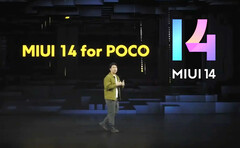 POCO habló brevemente de 'MIUI 14 para POCO' durante el evento de lanzamiento de la serie POCO X5 de esta semana. (Fuente de la imagen: POCO vía Xiaomiui)