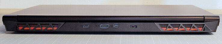 USB Tipo-C Gen 2x1, Mini DisplayPort 1.4a (G-Sync), HDMI 2.1 (G-Sync; HDCP 2.3), Conector de alimentación