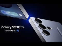 Render artístico que muestra un teléfono Samsung Galaxy Ultra con tres cámaras. (Fuente de la imagen: Samsung, editado)