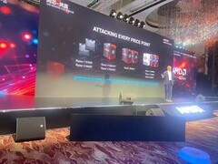 AMD mostró dos nuevas CPU AM5 en un evento reciente (imagen vía HXL on X)