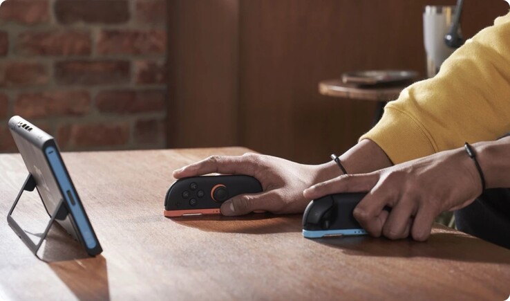 Ambos Joy-Cons pueden utilizarse como ratones. (Fuente de la imagen: Nintendo)