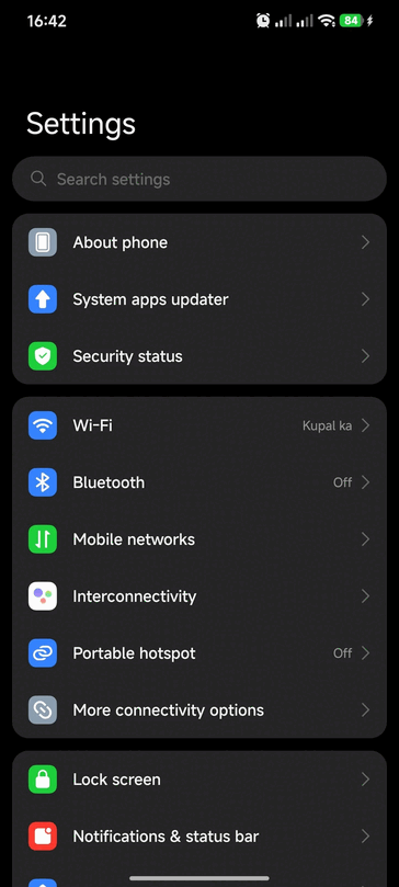 App de Ajustes actualizada (Fuente de la imagen: u/Square-Opportunity48 vía Reddit)