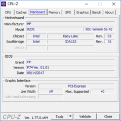 CPU-Z: placa base
