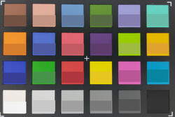 ColorChecker Passport: La mitad inferior de cada área de color muestra el color de referencia