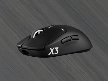 Se muestra una vista lateral del ratón para videojuegos Logitech G Pro X3 Superstrike
