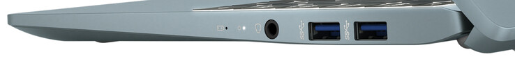 Lado derecho: combo de audio, 2 USB 3.2 Gen 2 (Tipo A)