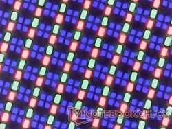 Los subpíxeles RGB son diferentes para OLED en comparación con IPS