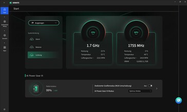 Perfiles de rendimiento GiMATE