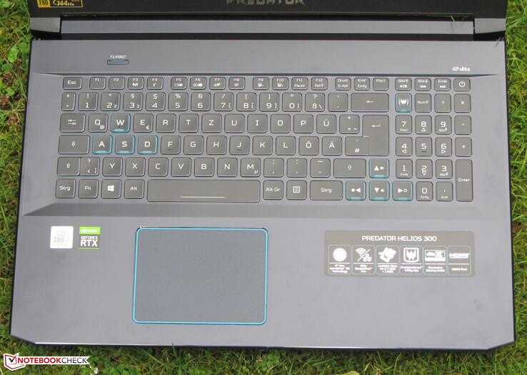 Los dispositivos de entrada del Predator Helios 300