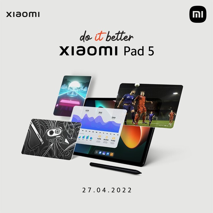 Xiaomi se burla del próximo lanzamiento de la Pad 5. (Fuente: Xiaomi India vía Twitter)