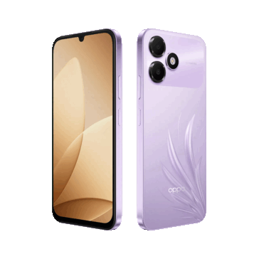 El Oppo K14 Lite en color «Feather Purple».
