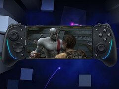 La versión 0.5.4 de ARMSX2 ya está disponible para los probadores. En la imagen: Android teléfono ejecutando God of War II. (Fuente de la imagen: r/playstation, Sony y Razer - editado)