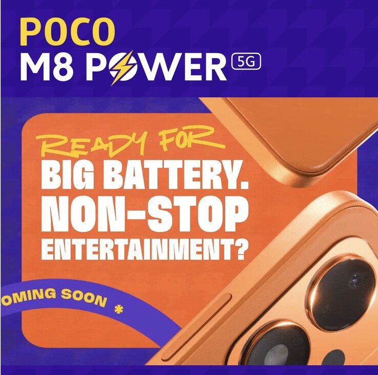 Se ha adelantado el Poco M8 Power 5G con un acabado en naranja