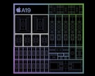Representación artística de la arquitectura del chip A19. (Fuente de la imagen: Apple, editado)