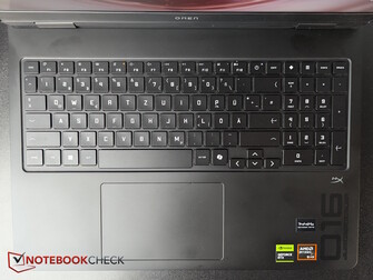 Disposición del teclado del Omen 16 2025