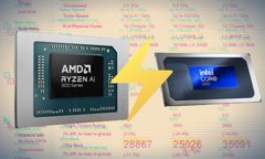 La CPU Core Ultra 7 255H &quot;Arrow Lake-H&quot; presume de un impresionante rendimiento en un solo subproceso. (Fuente de la imagen: AMD, Intel, Passmark, editado)
