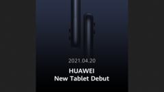 Teaser de la última tableta de Huawei. (Fuente: Twitter)