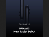 Teaser de la última tableta de Huawei. (Fuente: Twitter)