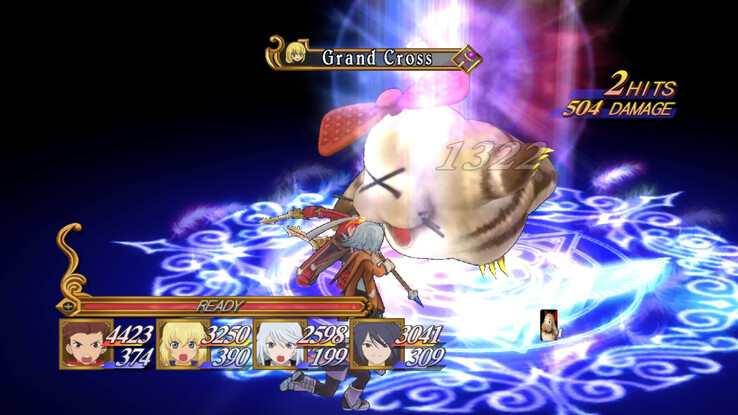 Una captura de pantalla del juego «Tales of Vesperia».