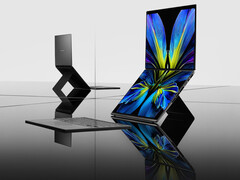 El último Zenbook Duo sigue incorporando un soporte para un elaborado modo de doble pantalla. (Fuente de la imagen: Asus)