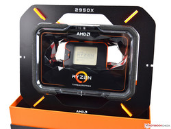 El AMD Ryzen Threadripper 2950X. Procesador de prueba cortesía de AMD.