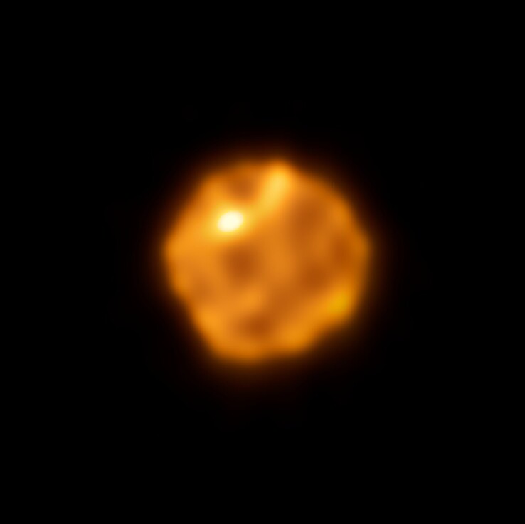 La imagen tomada por ALMA en la que se ve a Betelgeuse.