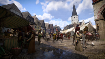 Una imagen que muestra la ciudad de Kuttenberg en Kingdom Come: Deliverance II. (Fuente de la imagen: Steam)