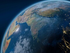 Una ilustración que muestra la Tierra.