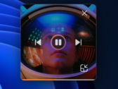Microsoft muestra el nuevo modo de minirreproducción de Media Player, que muestra vibrantes carátulas de álbumes. (Imagen: Microsoft)