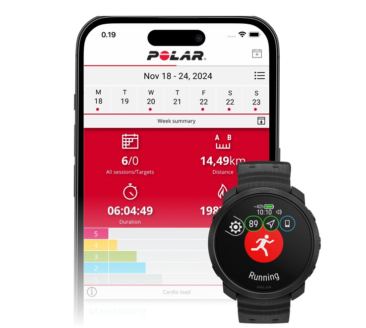 El Grit X2 es compatible con la app Polar Flow en Android, iOS y la web. (Fuente de la imagen: Polar)