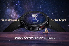 La edición Astro incluye esferas exclusivas, pero sin cambios en el hardware con respecto al modelo normal Galaxy Watch6 Classic. (Fuente de la imagen: Samsung)