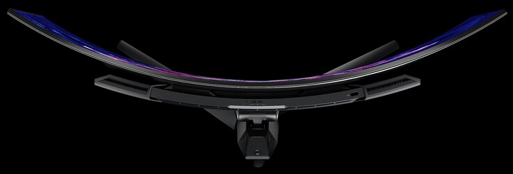 El ROG Swift OLED PG39WCDM luce una curvatura 800R. (Fuente de la imagen: Asus)