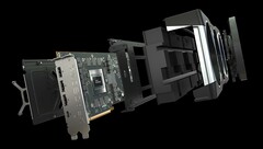 La RX 6900XT con refrigeración líquida cuesta actualmente más que la GeForce RTX 3090 en la India, a pesar de ofrecer un rendimiento peor (Fuente de la imagen: AMD)
