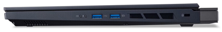 Lado derecho: 2x USB 3.2 Gen 2 (USB-A), ranura para un candado Kensington