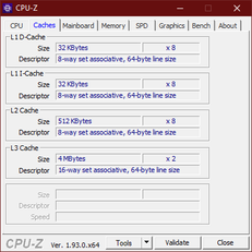 Cachés CPU-Z