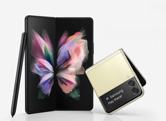 Los Galaxy Z Fold4 y Galaxy Z Flip4 se parecerán a sus predecesores, en la imagen. (Fuente de la imagen: Samsung)
