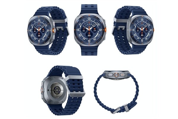 El resistente Galaxy Watch Ultra (2025) luce impresionante en este tono azul. (Fuente de la imagen: PhoneArena/Evan Blass)