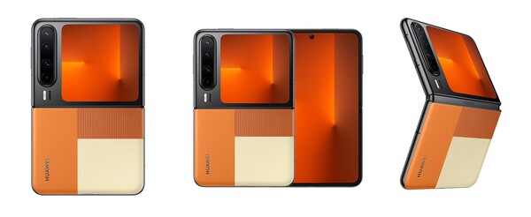 Huawei Pura X Elegante Naranja.