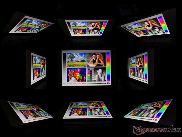 Amplios ángulos de visión OLED. Hay un efecto de arco iris desde ángulos extremos que no está presente en los paneles IPS o TN