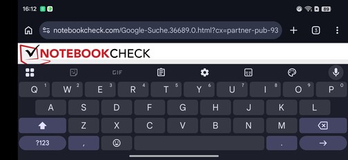 Oppo Find X9s Pro: Teclado predeterminado
