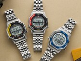 Desde la izquierda: Seiko SMGG17 (amarillo/negro), SMGG19 (rojo/negro) y SMGG21 (azul/plateado).
