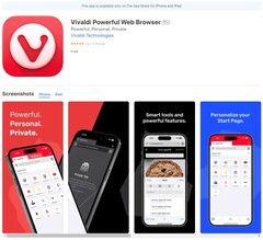 Vivaldi ya está en la App Store (Fuente: Propia)