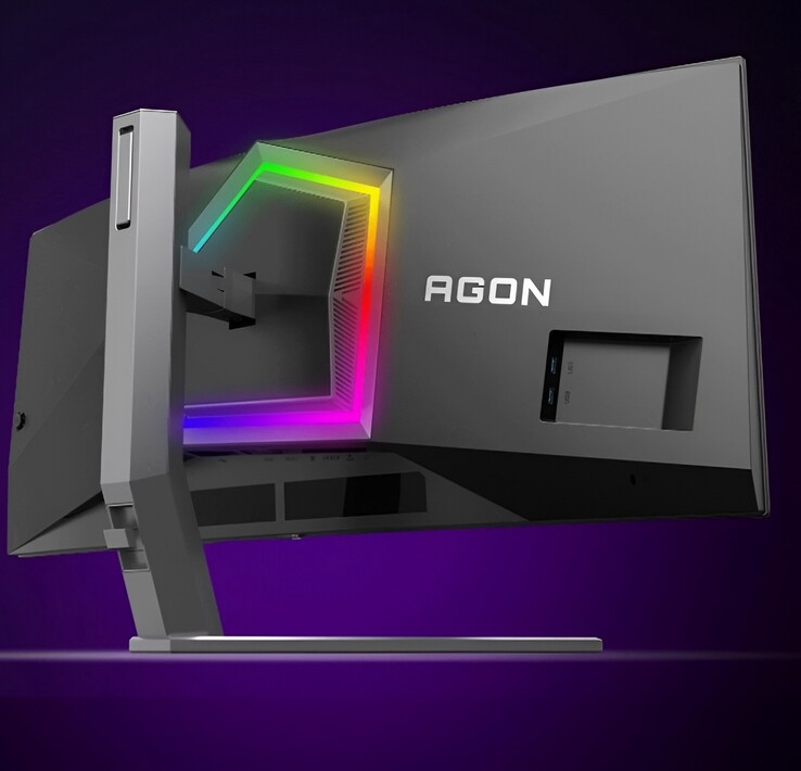 El monitor para juegos Agon Pro incorpora iluminación RGB.