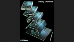 Un nuevo render de &quot;Galaxy Z Fold Tab&quot;. (Fuente: LetsGoDigital)
