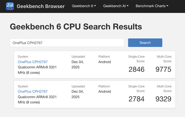 (Fuente de la imagen: Geekbench)