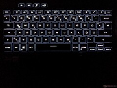 Asus ROG Zephyrus M16 - Luz de fondo