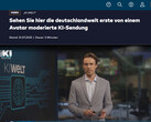 KI-Welt: Welt TV lanza en Alemania el primer informativo producido íntegramente con IA (Fuente de la imagen: Welt TV)